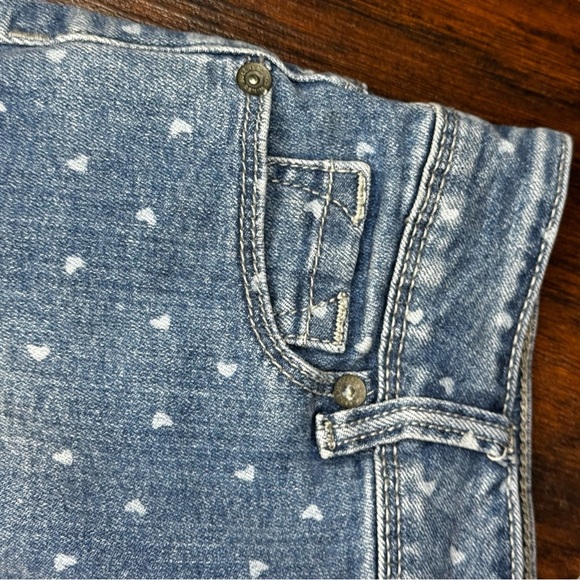 Bullhead Blue Jean Short Shorts with White Dots - Picture 5 of 8